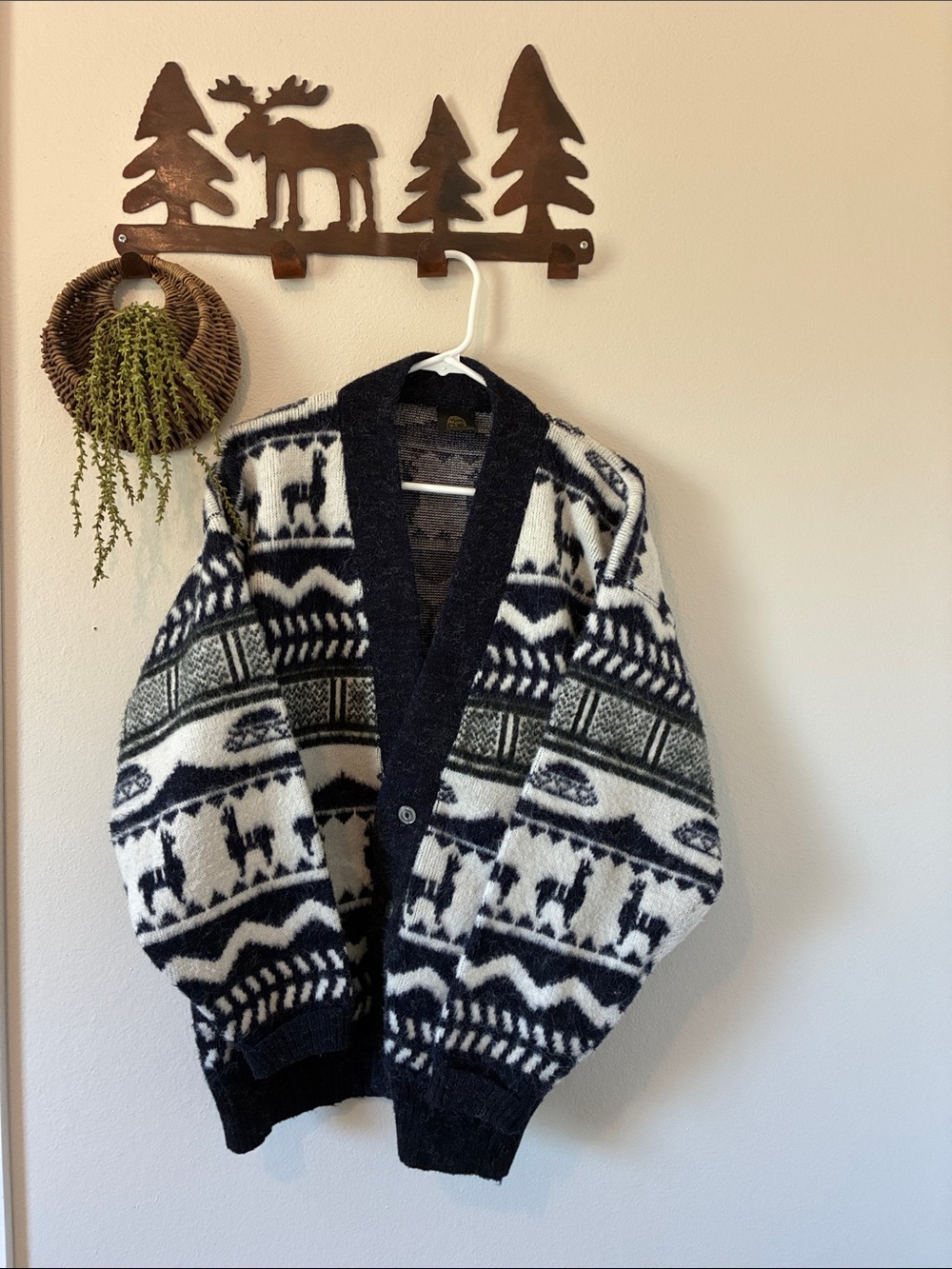 Authentic vintage Tejidos Rumiñahui knit cardigan sweater - unisex